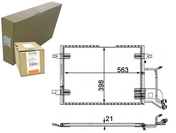 BEHR-HELLA конденсатор кондиціонера VW A4 PASSAT 97 -