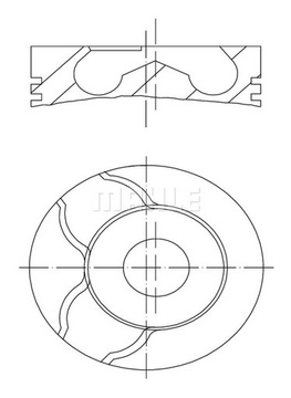 MAHLE ORIGINAL 010 15 00 поршень