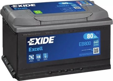 Akumulator Exide Excell 12V 80AH 640A(EN) R+