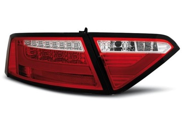 LAMPY DIODOWE AUDI A5 07-11 COUPE RED WHITE LED
