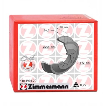 BĘBNY HAMULCOWE ZIMMERMANN do PEUGEOT BOXER 2.8