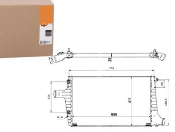 NRF інтеркулер AUDI A6 2.5 TDI (4B2. C5)