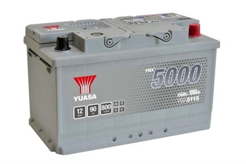 АКУМУЛЯТОР YUASA 5000 YBX5115 90AH 800МА П+