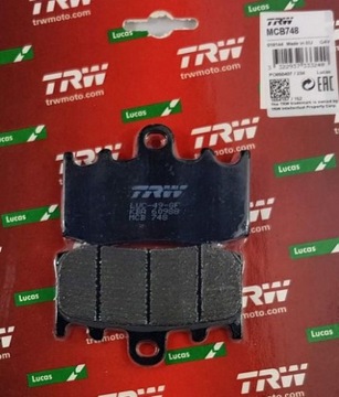 ТОРМОЗНЫЕ КОЛОДКИ ПЕРЕДНЯЯ TRW LUCAS BMW R 1200 RT ABS 03-13