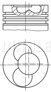 Tłok MAHLE 030 41 00