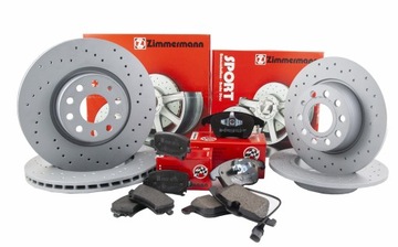 Tarcze Klocki Zimmermann Sport AUDI A4 B6 288mm