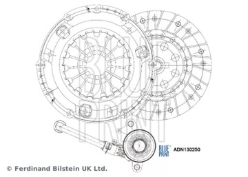 ADN130250 / BLP МУФТА КОМПЛЕКТ. NISSAN JUKE/X-TRAIL