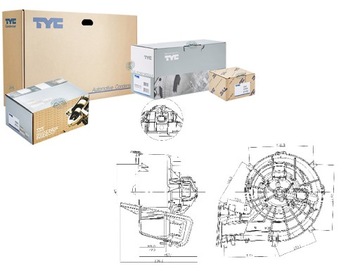 ВЕНТИЛЯТОР ПОВІТРОДУВКИ TYC 13221349 13250115 1845110