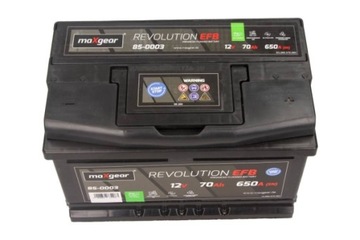 MAXGEAR 85-0003 Akumulator 12v 70ah/650a l- 278x17