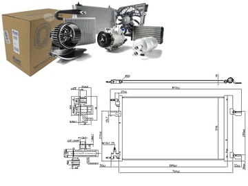 NISSENS SKRAPLACZ KLIMATYZACJI OPEL INSIGNIA 2.0 E