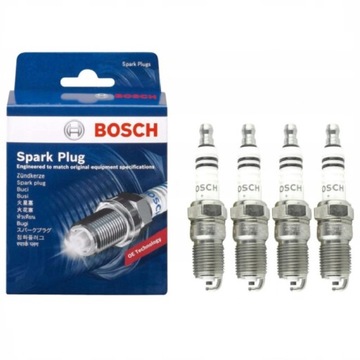 4X BOSCH свічки запалювання HR 8 MCV+