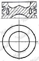 Поршень NÜRAL 87-138000-10 + безкоштовно