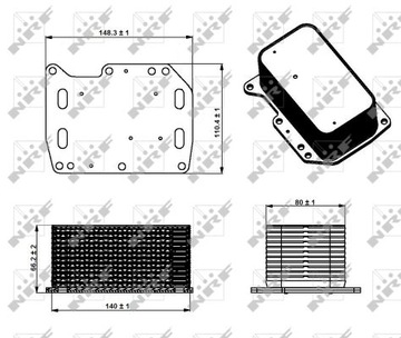 МАСЛЯНЫЙ РАДИАТОР NRF 31334