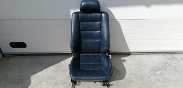 Ліве водійське сидіння MERCEDES W124 шкіра синя