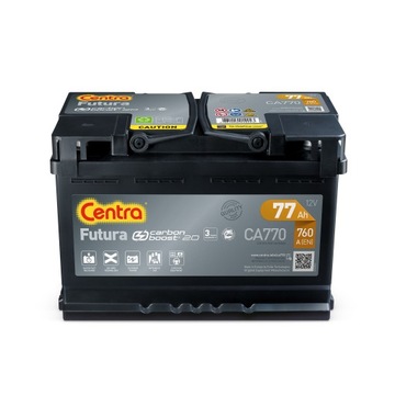 Akumulator 77 Ah CENTRA FUTURA CA770