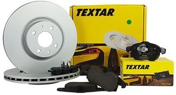 TEXTAR диски + колодки передні + задні BMW 3 E46 320d 150K