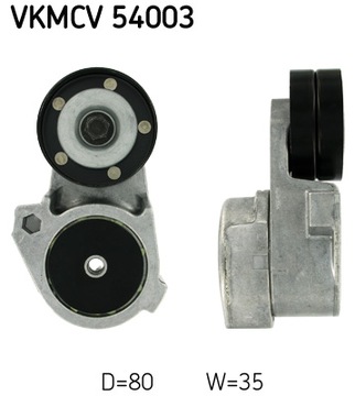 VKMCV 54003 SKF натяжний ролик, клиновий ремінь