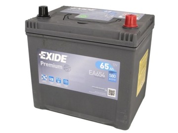 AKUMULATOR EXIDE 65AH EA654 580A P+