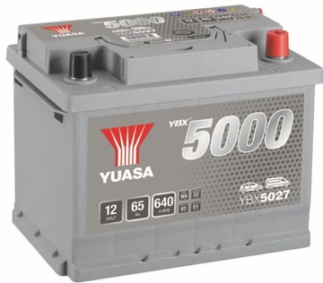 Аккумулятор YUASA YBX5027 65AH 640a P+ Amper