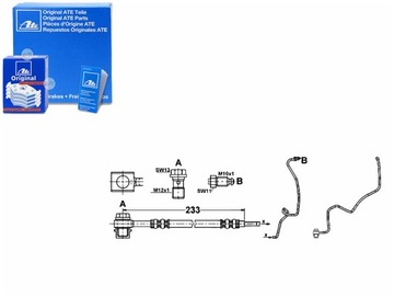 ТОРМОЗНОЙ ШЛАНГ ATE 1J0611763AD 1J0611763K 1J061