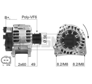 ЕРА генератора MESSMER AUDI, VW, SEAT, SKODA