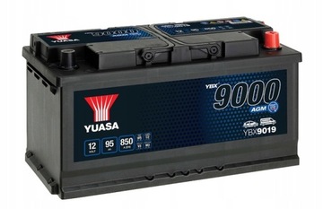 Акумулятор Yuasa aGM YBX9093 12V 95ah 850A P+
