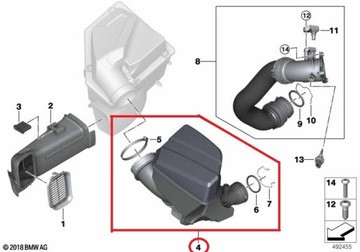 OE BMW G26 G29 G42 B46 B48 повітряний резонатор