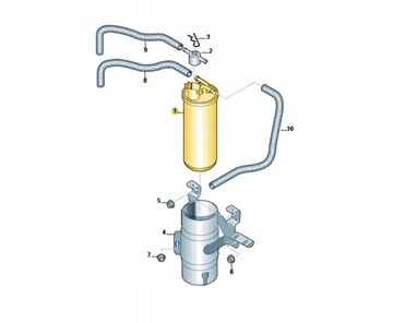 NOWY ORYGINALNY FILTR PALIWA AUDI A6 C6 4F0127435A