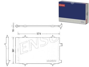 КОНДЕНСАТОРНИЙ РАДІАТОР КОНДИЦІОНЕРА DENSO 6455HV CN52