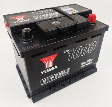 Akumulator Yuasa YBX 1027 12V 56Ah 510A P+
