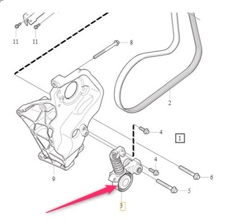 Натягувач Ременя Генератора Volvo