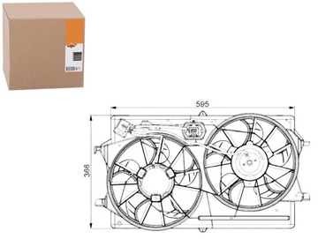 WENTYLATOR CHŁODNICY NRF 1061261 1069390 1073160 2