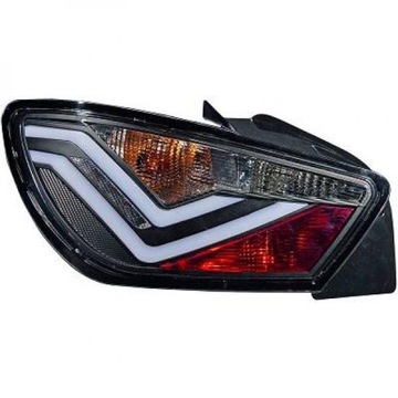 Lampy tylne Seat Ibiza 08-12 LED Clear/Czarne 3D