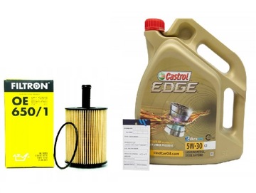 FILTR OLEJU + CASTROL 5W30 C3 Passat B6 TDI