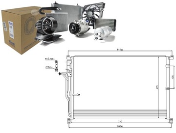 CHŁODNICA KLIMATYZACJI AUDI A8 3.0-6.0 10.02-07.10