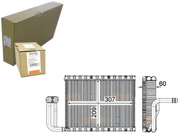 Випарник кондиціонера BMW 5 F10 09 - 6 F12 11 - 7 F0