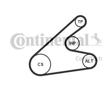 CONTITECH MICRO-V РЕМЕНЬ КОМПЛЕКТ 6PK1306K2