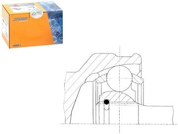 КОМПЛЕКТ КАРДАННОГО ШАРНІРА SPIDAN 7L0498099C X 955