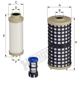 Wkład filtra paliwa Hengst E429KPD2433