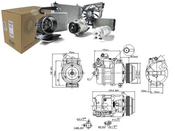 SPRĘŻARKA KLIMATYZACJI BMW 3 (E46) X3 (E83) 2.0-3.