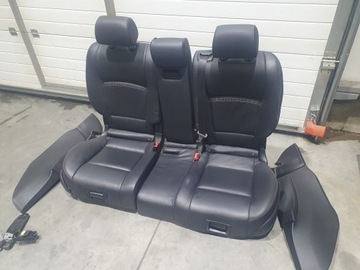 Сиденья заднее сиденье черная кожа BMW F07