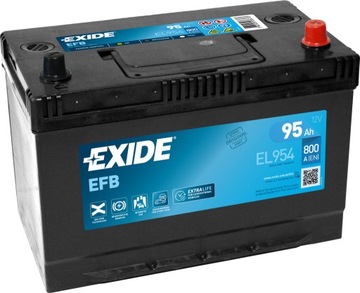 EXIDE EFB EL954 95Ah 800A JAPAN P + START-STOP