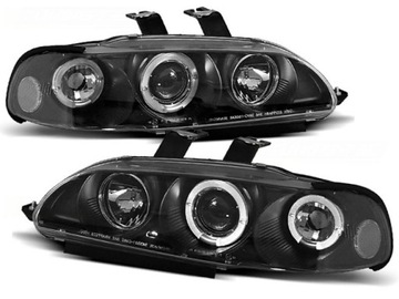 LAMPY REFLEKTORY HONDA CIVIC 92-95 4D RINGI BLACK