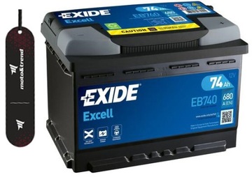 АКУМУЛЯТОР EXIDE EXCELL P + 74AH / 680A EB740
