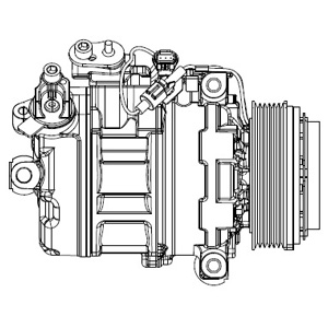 DELPHI компрессор, кондиционер CS20547