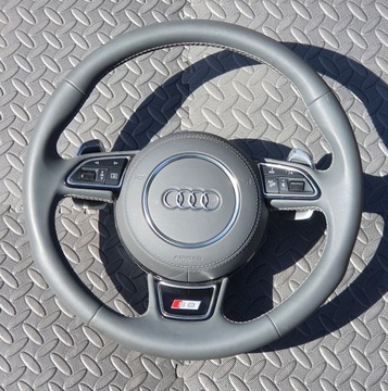 Audi A8 S8 рульове колесо глінтвейн шкіра сірий stahlgrau