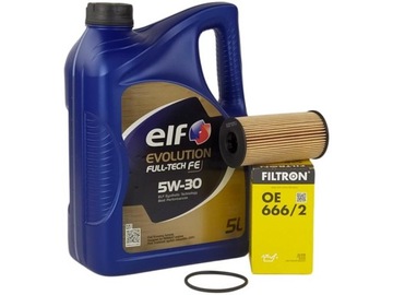 ELF EVO FULL-TECH FE 5W30 5L+FILTR OLEJU OE666/2