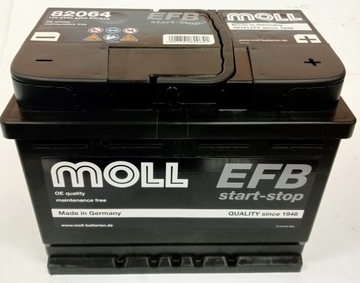 Akumulator Moll EFB 64Ah 620A Start-Stop 82064