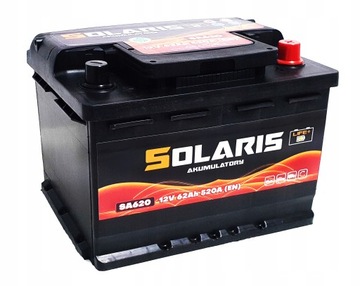 AKUMULATOR SOLARIS 62Ah 520A SA 60 620