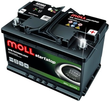 АККУМУЛЯТОРНАЯ БАТАРЕЯ MOLL START-STOP EFB 64AH 620A 82064 P+